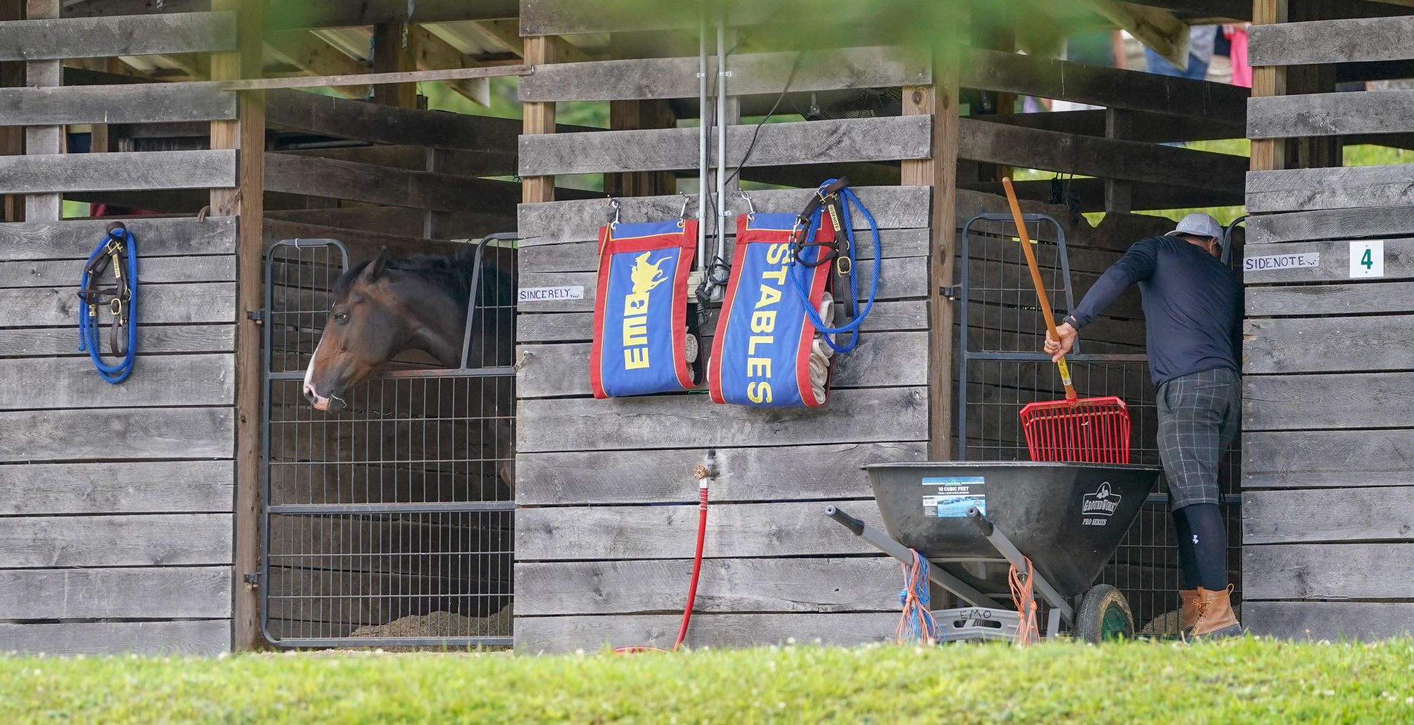 Mucking the stalls